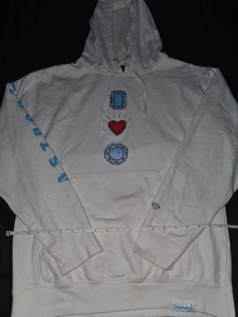 Diamond Supply Co. Astro Boy Graphic White Hoodie Size Medium